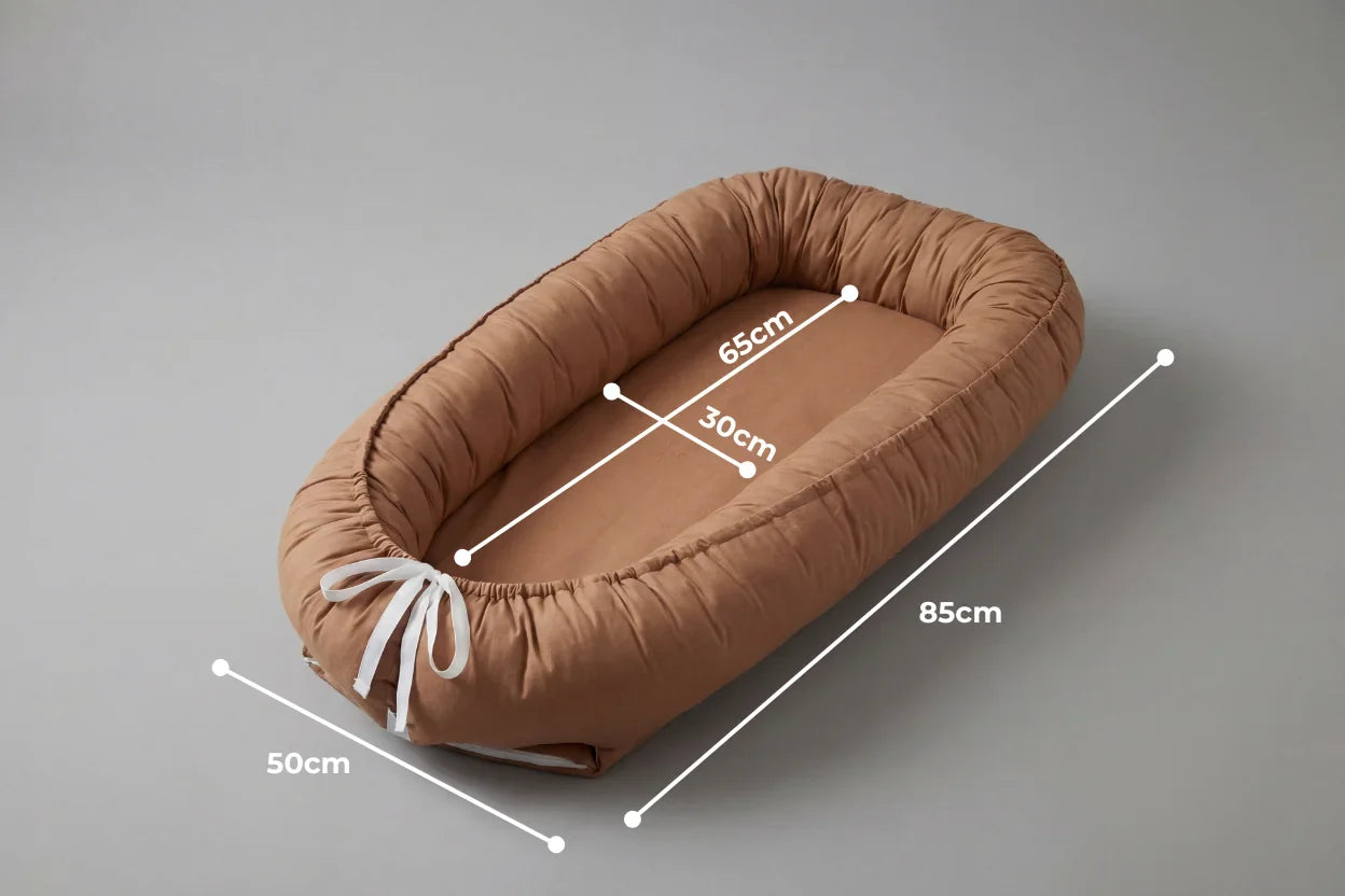 Soft Cotton Baby Nest — Contoured Sleeper Pod Design