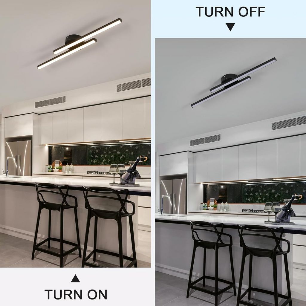 LumenVale Minimalistyczna aluminiowa lampa sufitowa LED — montaż półprzylegający, średnica 60 cm