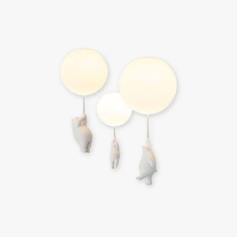 Lampa wisząca Fateh Bear Balloon — zabawna lampa wisząca
