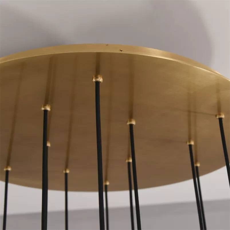 Lustră suspendată modernă Jules — elegantă, cu cristale în formă de lumânări