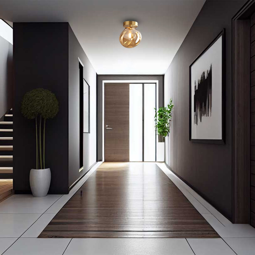 CelestiaNova Glass Sphere Wall Light For Your Living Room