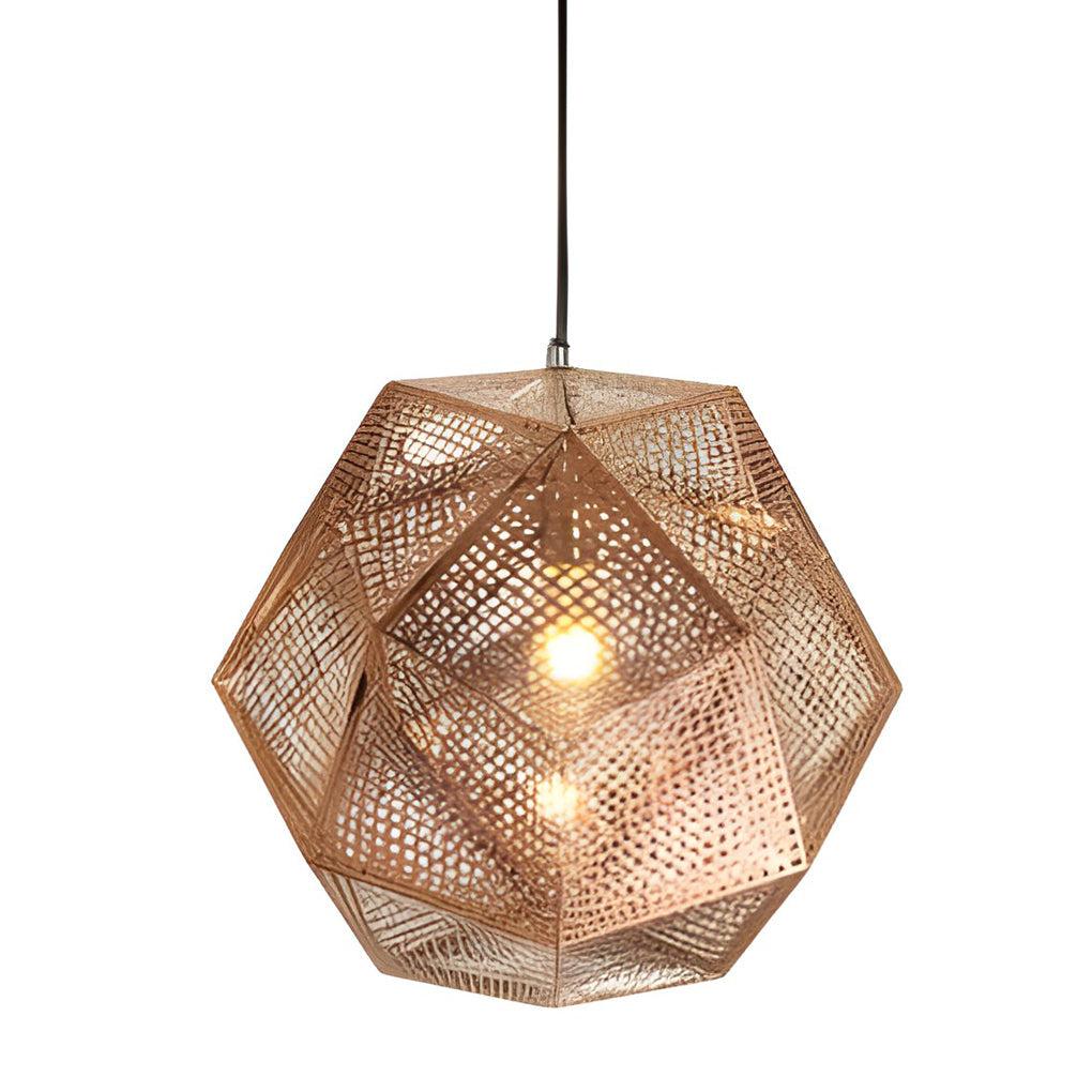 Στρογγυλό γεωμετρικό κρεμαστό φωτιστικό LichtDesign — Ηλεκτρολυτικά επεξεργασμένο μέταλλο