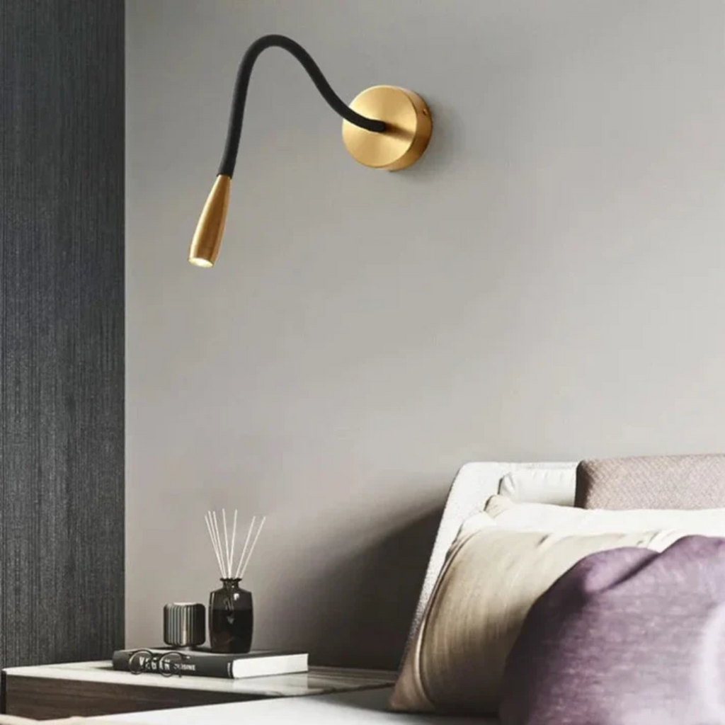 NovaLume LED Wall Lamp, Aluminum 10cm Square Fixture For Bedroom And Living Room
