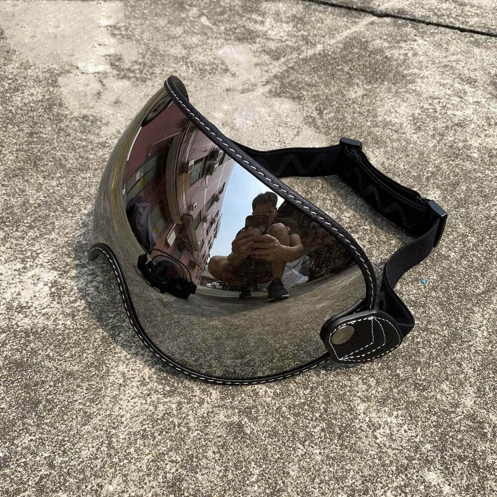 Universal Helmet Visor — HD Anti-UV Bubble Lens, Clear Vision