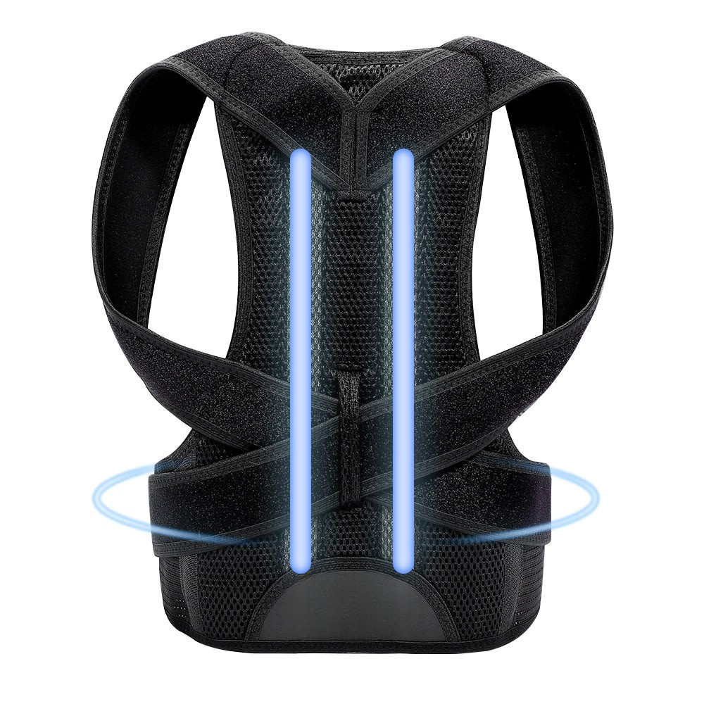 AlignEase unisex-lendensteunbrace, ontwerp met dubbele zone, lichtgewicht en ademend