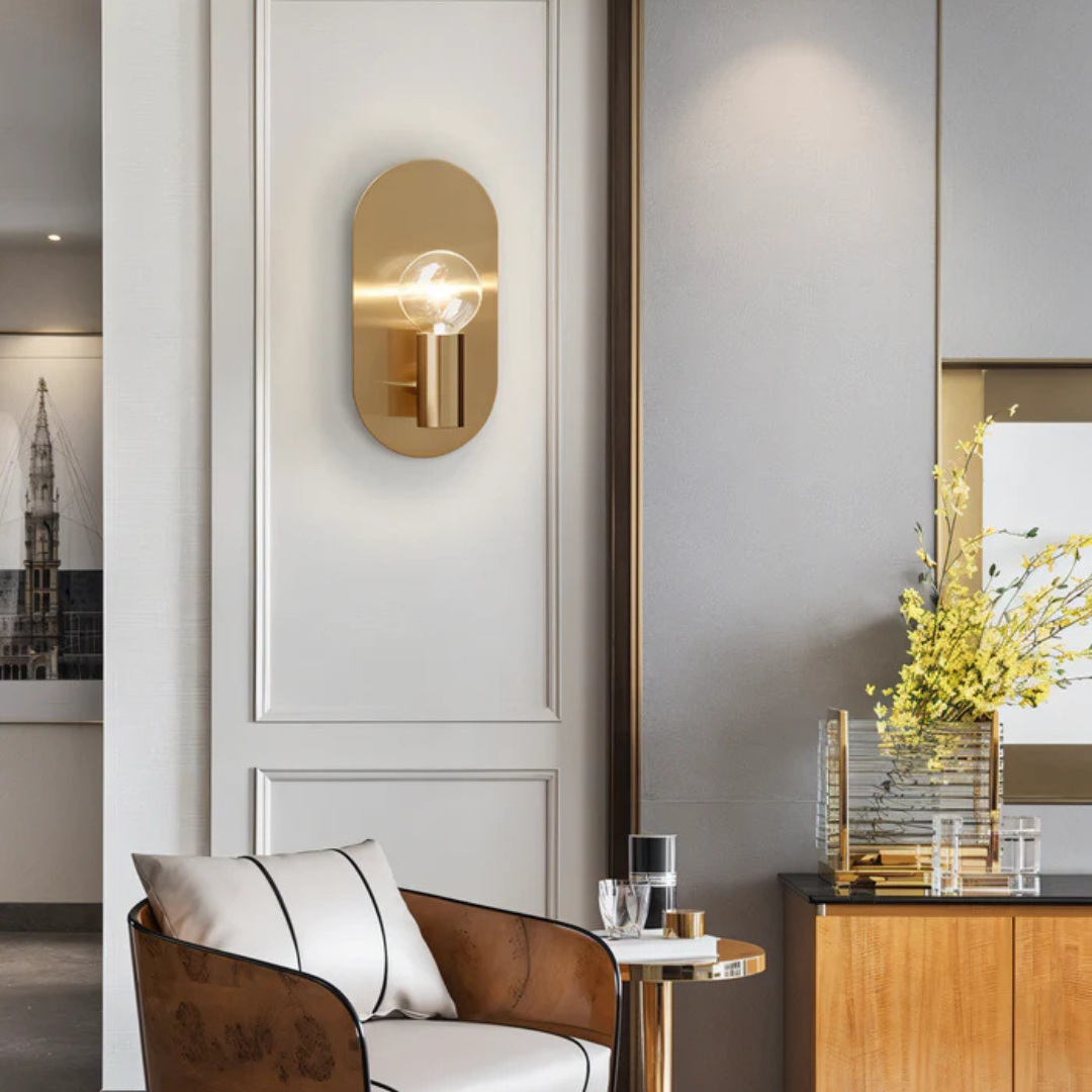 Aurea Gold LED Wall Lamp For Luxe Interiors And Hallways