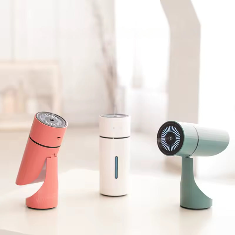 Humidificador ultrasónico de viaje recargable Aerolite — Diseño compacto, niebla silenciosa y brillo LED