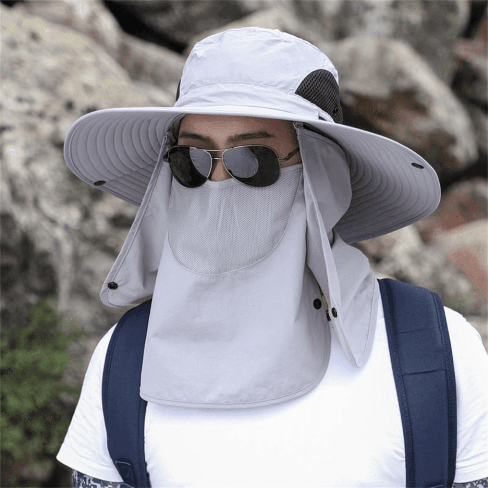 Fiskerihat med bred skygge og god ventilation — fuld solbeskyttelse