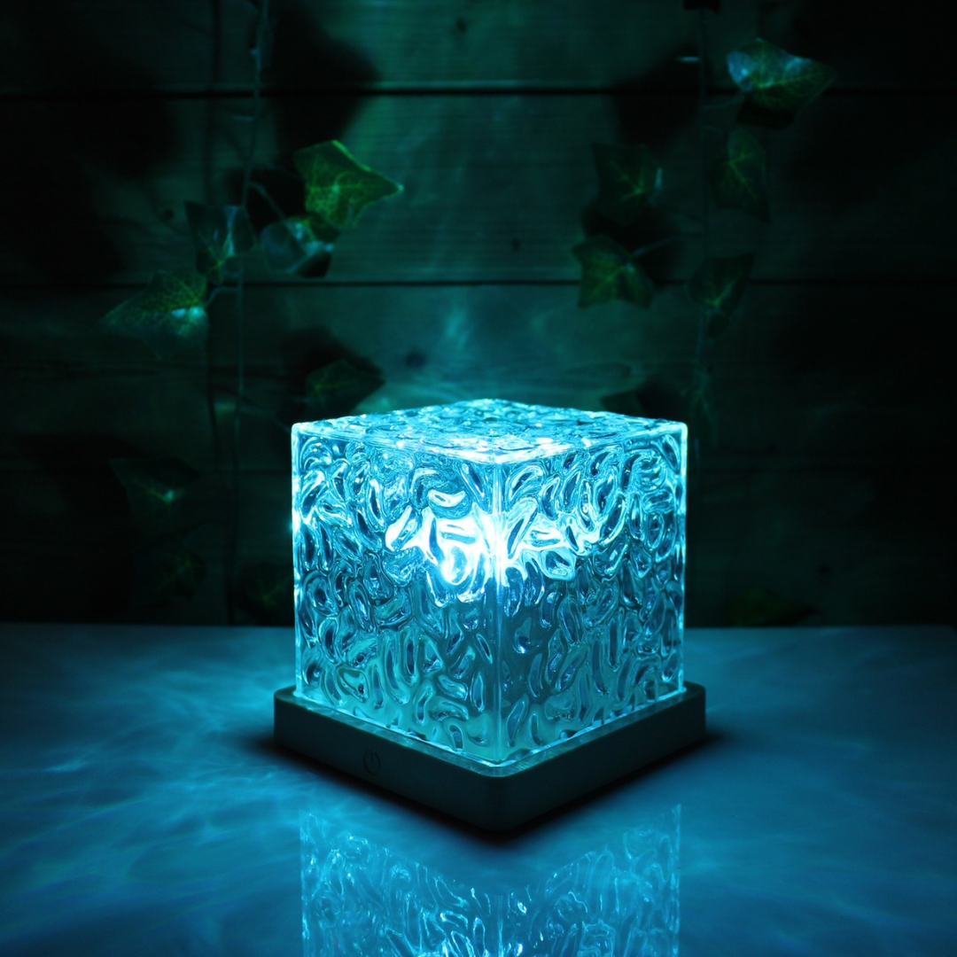 LumaRipple Sixteen Color LED Table Lamp With Remote For Water Ripple Effect