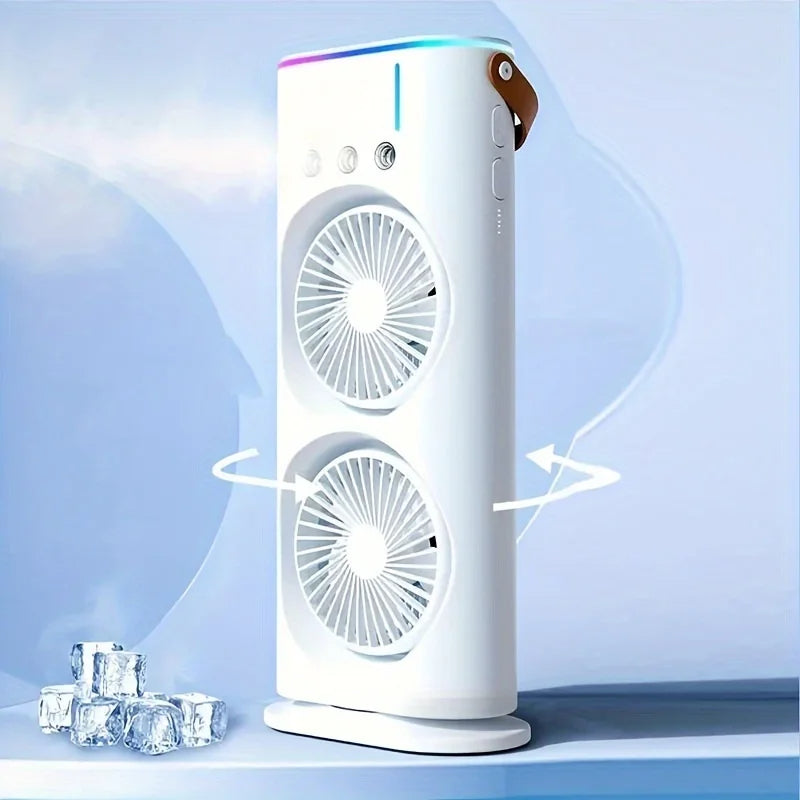 Double Head Portable Air Conditioner Fan | Filindra
