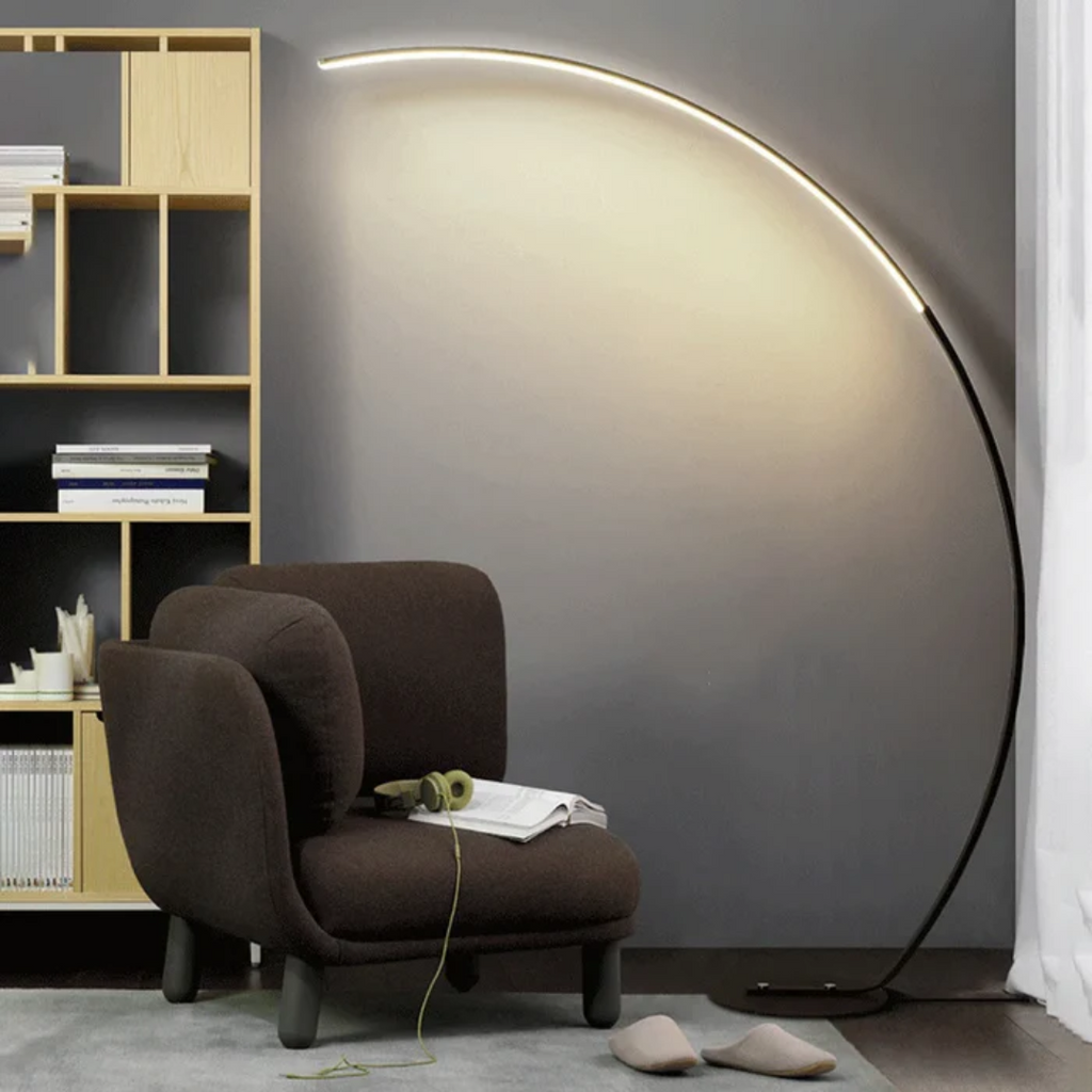 Solmere Arc Floor Lamp For Bedrooms And Living Rooms At Home