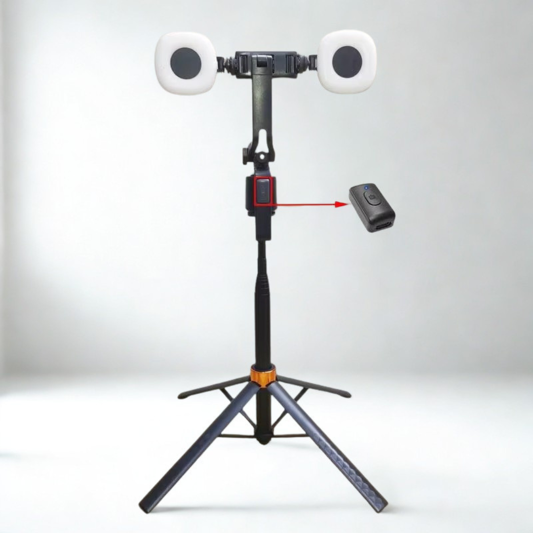 Smart Tracking Tripod — Hybrid Selfie Stick with Automatic 360° Rotation