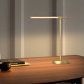 Lampada da scrivania lineare in ottone e rame con LED - Direzione della luce regolabile