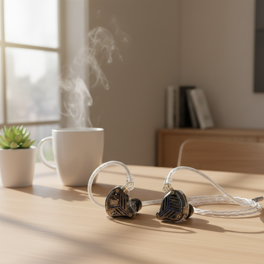 Langalliset HiFi-kuulokkeet – tasomagneettiset elementit, taajuusalue 20Hz–20kHz