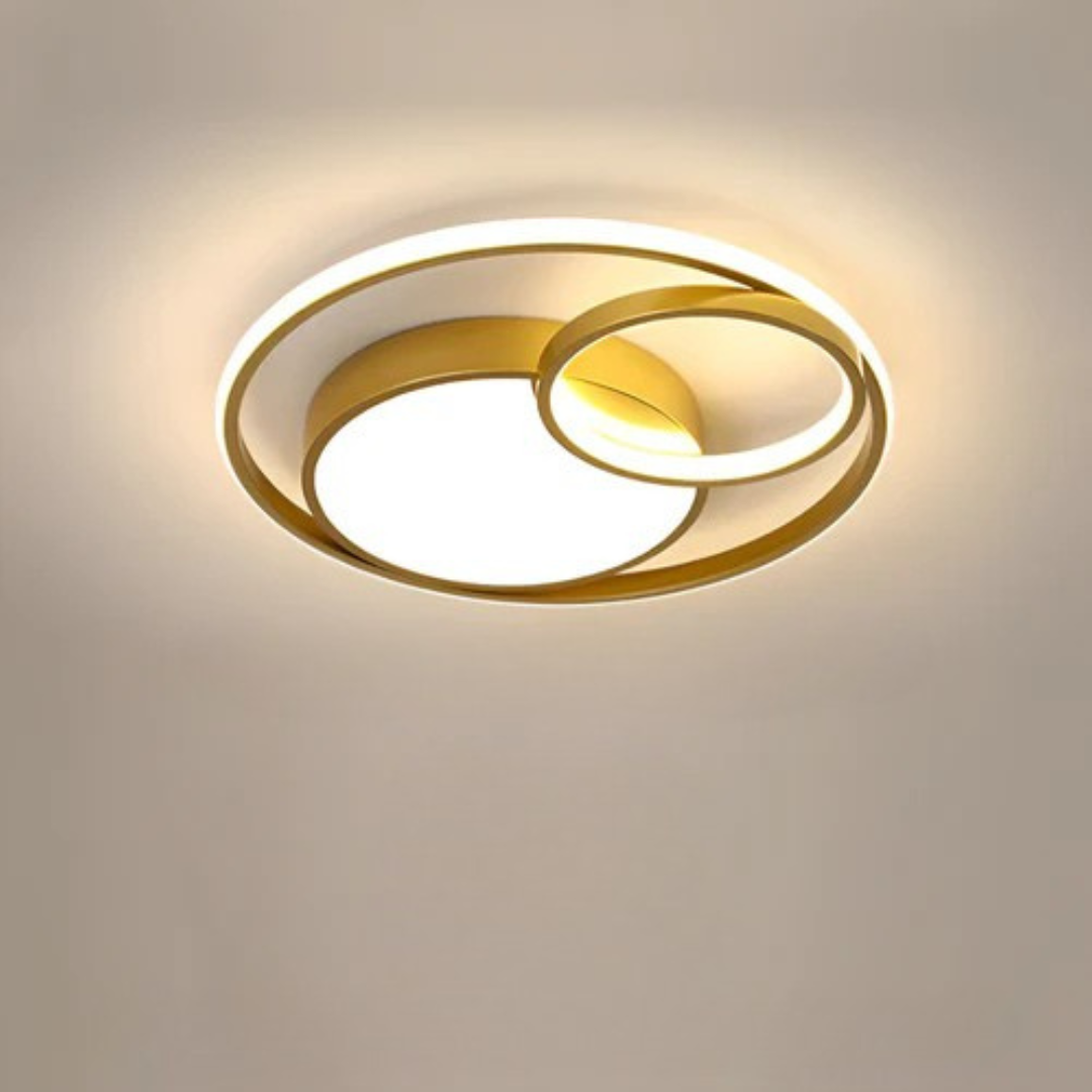 LumaHalo Contemporary Light Fixture With Dimmable LED For Living Rooms And Home Offices