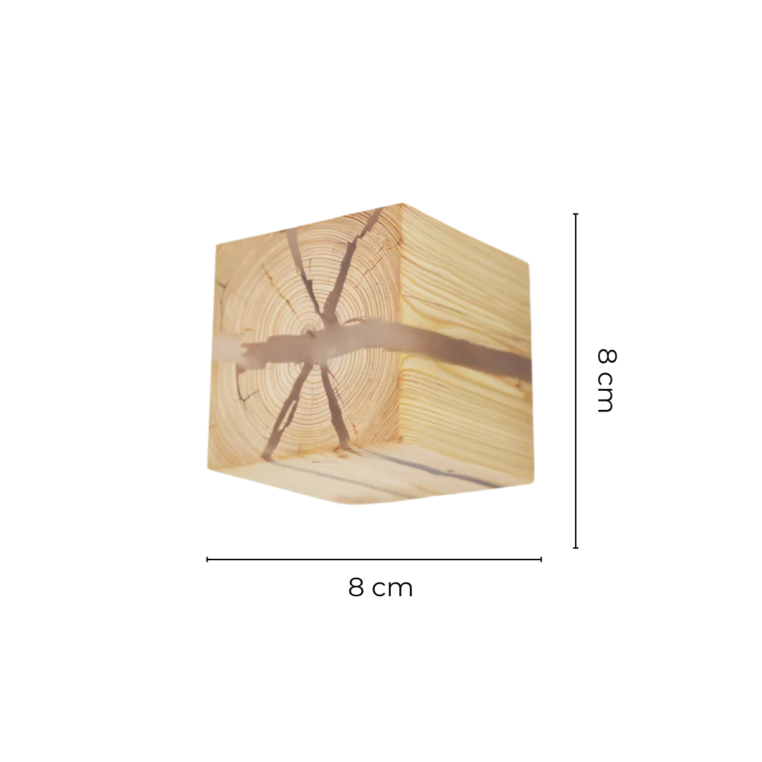 SylvaLume Warm Wood Finish Wall Light With Cozy Indoor Glow
