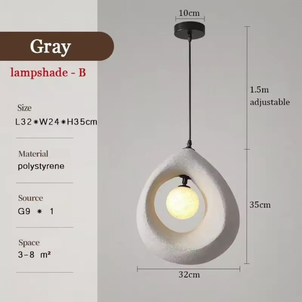 Arata Minimalist Pendant Light With Wabi Sabi Style For Homes