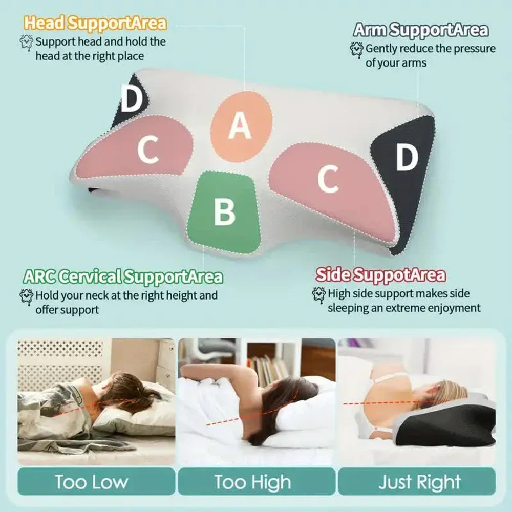 Orthopedic Neck Pillow — Targeted Support, Proper Spinal Alignment