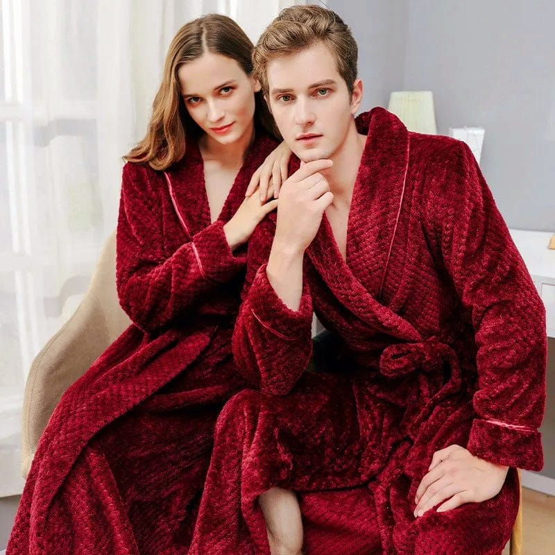 Luxury Unisex Winter Bathrobe — Warm, Comfortable Lounge Robe