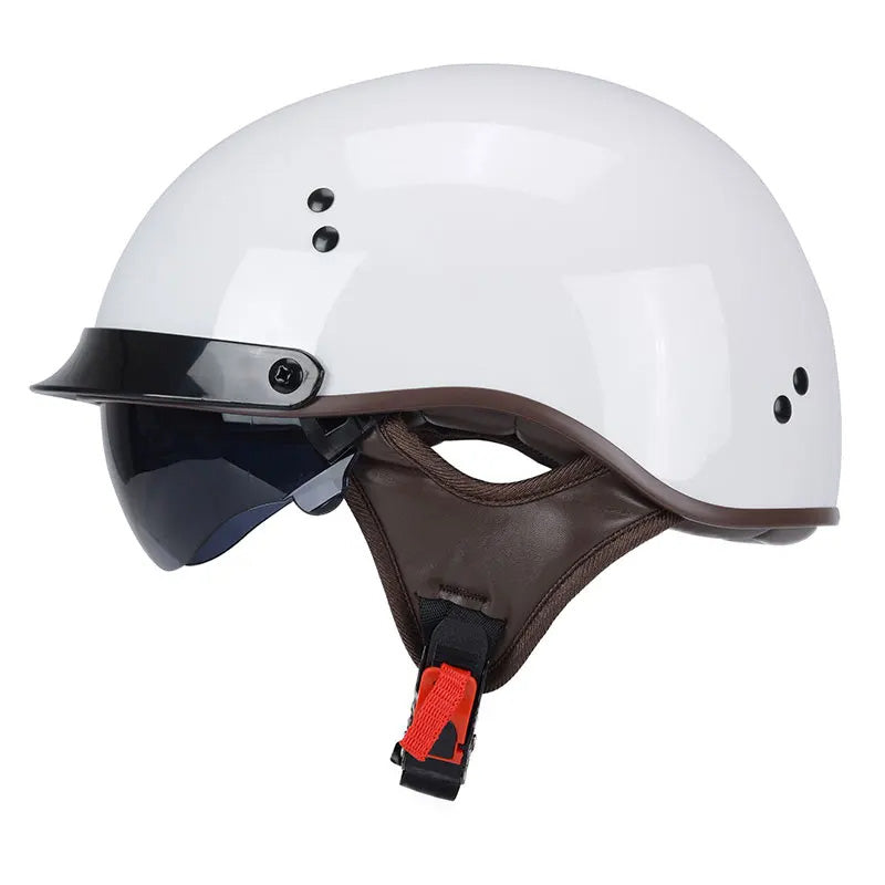 Chopper-Sonnenbrillenhelm — DOT-zugelassenes, hochklappbares UV-Visier