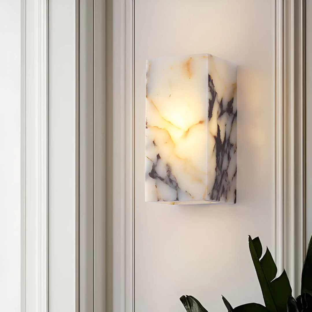 Aurelia Marble Wall Light With Soft Warm LED Glow For Cozy Ambience