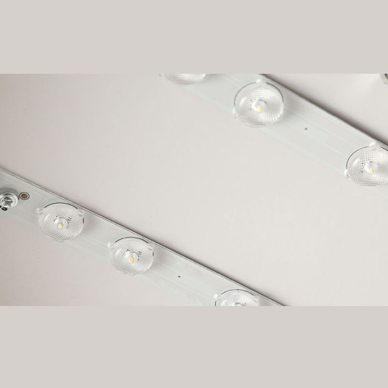 Morandi moderne runde LED-Deckenleuchte, rosa-graues Metall