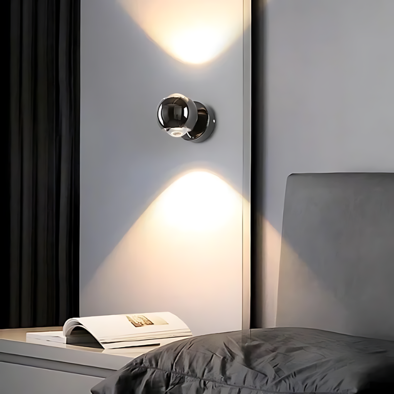 LED nástěnné svítidlo NovaPulse s otočným úhlem 180 stupňů pro obývací pokoje  