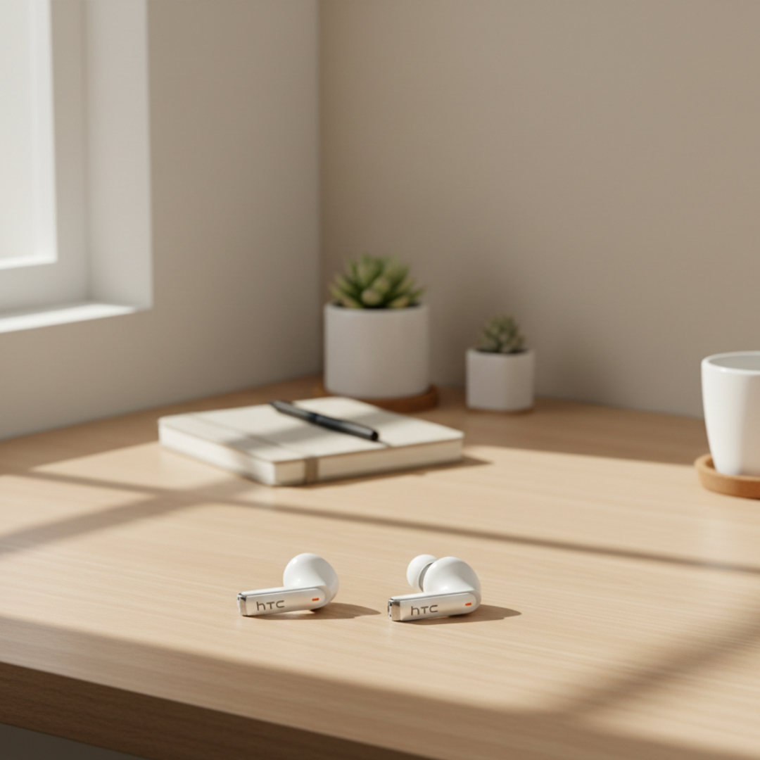 HTC NE70 Wireless Earbuds — Precision Audio Touchscreen Case