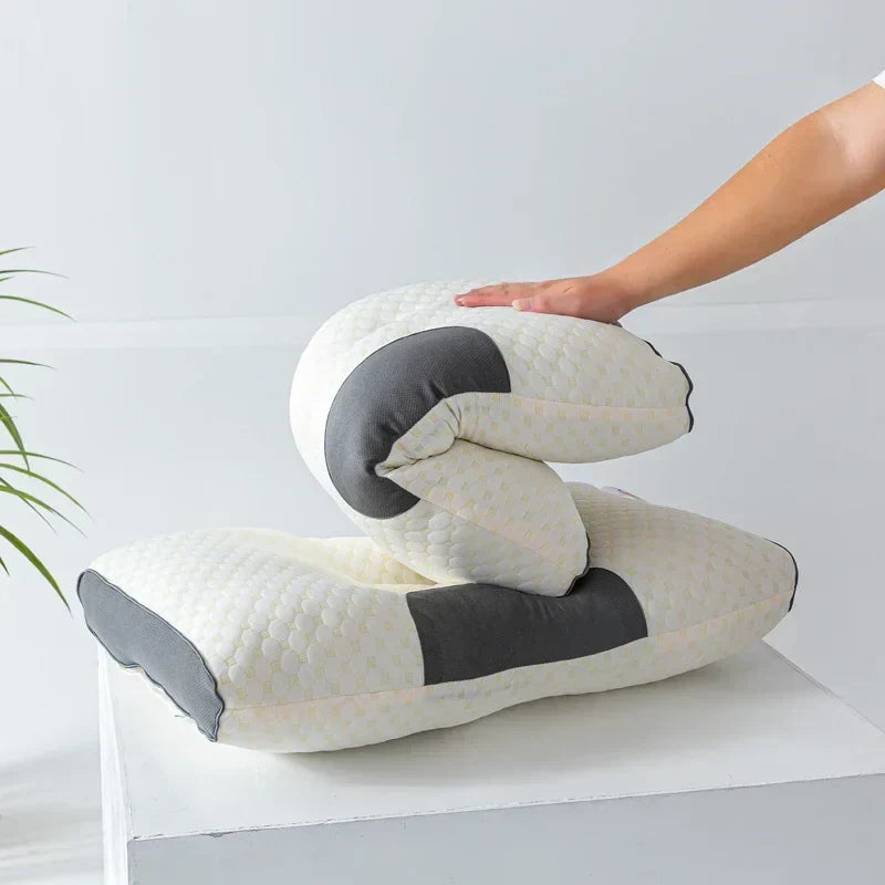 Eva 整形外科用コンター枕 - 人間工学に基づいたグレーのネックサポート
