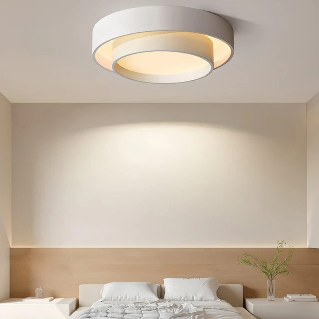 Luminária de Teto Moderna Lunara LED para Áreas de Quarto e Sala de Estar