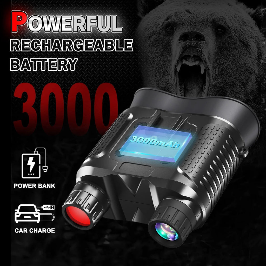 منظار ليلي ثلاثي الأبعاد بالأشعة تحت الحمراء - مستشعر 1.3MP، مدى 400m