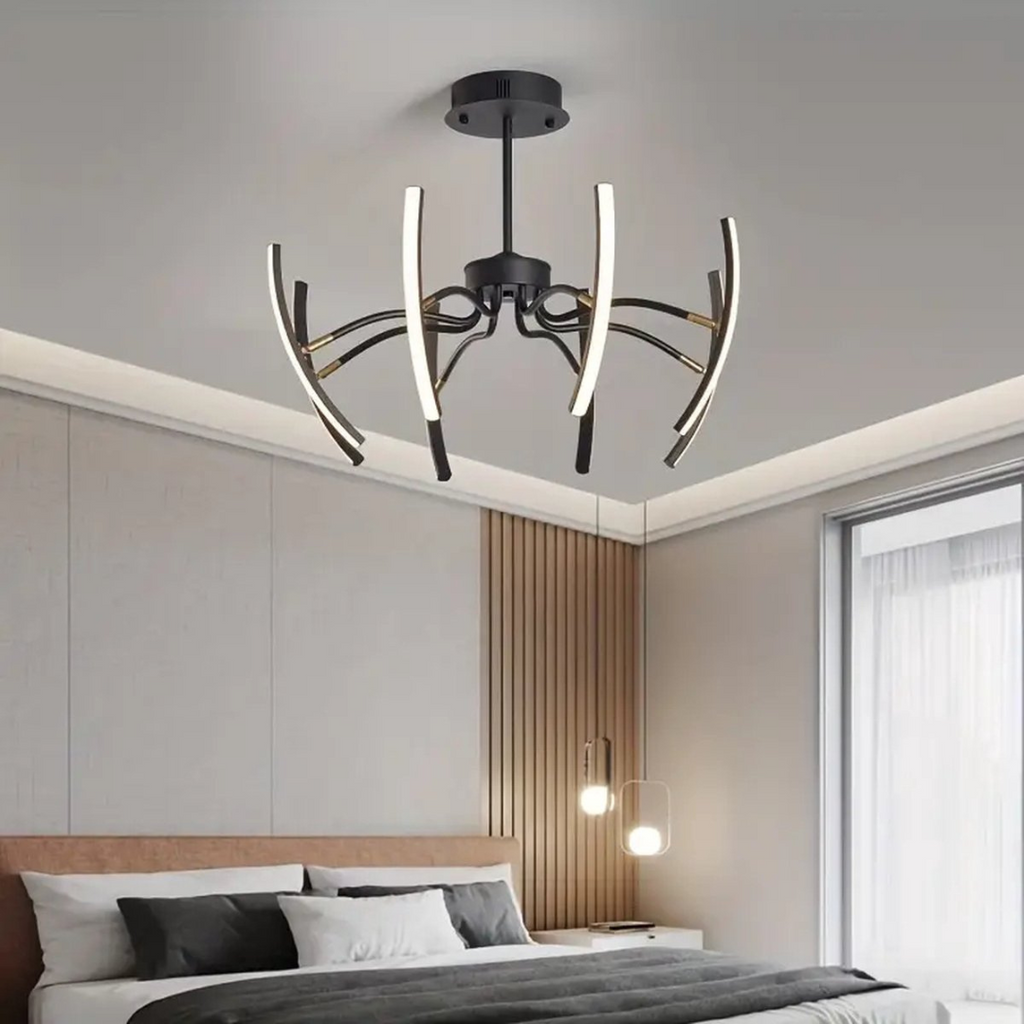 Asteria Modern Aluminum LED Ceiling Fixture For Living Rooms