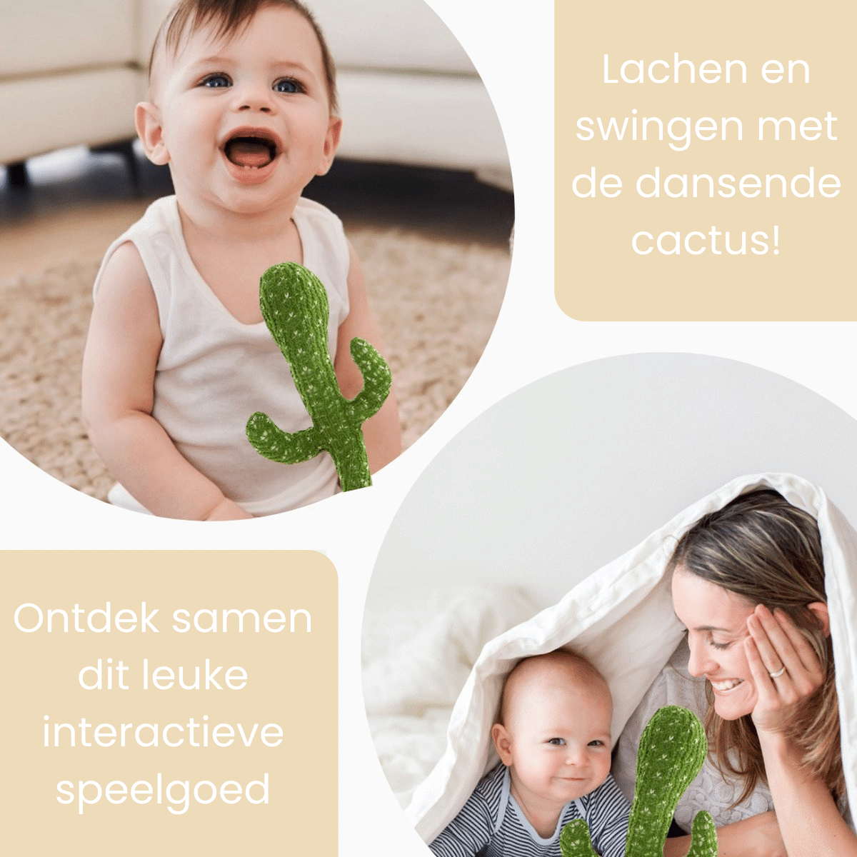 Happy Cactus παιχνίδι που χορεύει και ενεργοποιείται με ήχο — τραγουδά και κινείται
