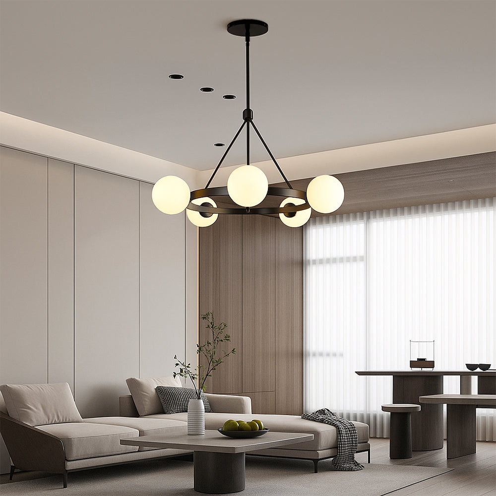 Lyra Nordic Five Light Ceiling Chandelier For Dining Rooms