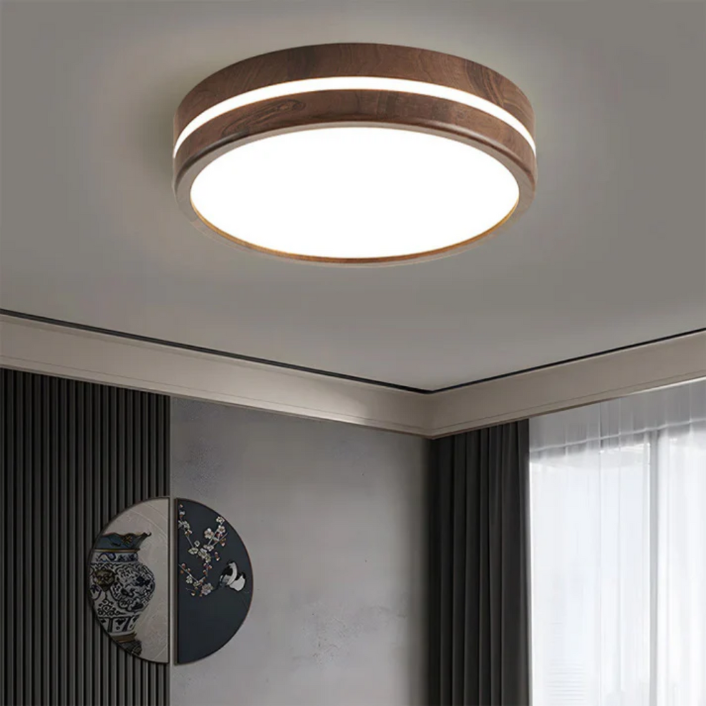 Havenwood LED Light With Wood Veneer Finish For Living Room Ceiling