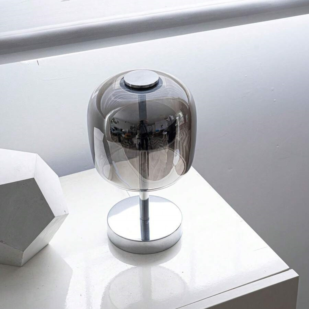 AstraLume Dimmable LED Glass Shade Table Lamp For Living Rooms