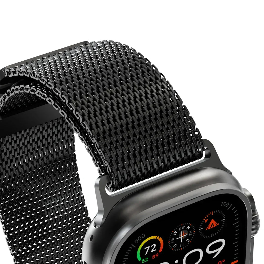 Milanese-rem i titanium til Apple Watch
