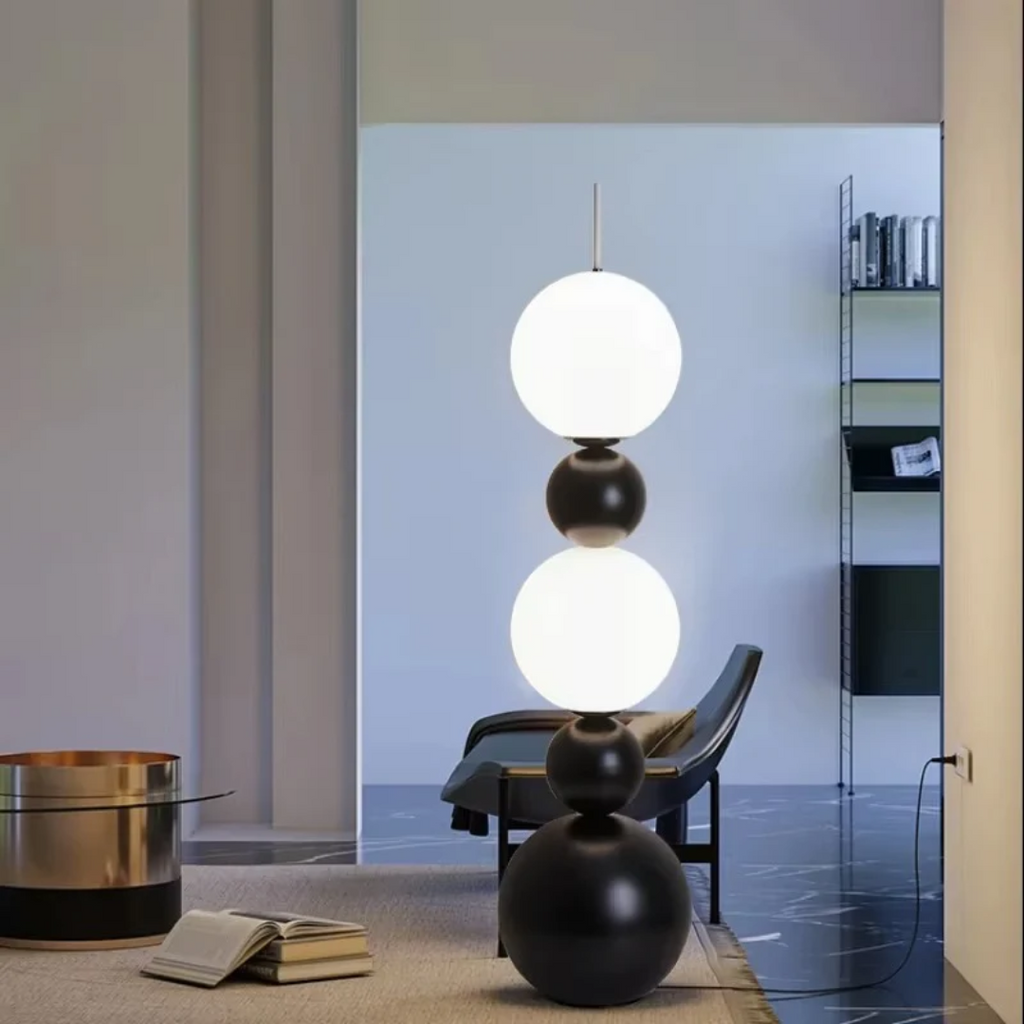 Orenda Gourd-Form Floor Lamp Crafted From Natural Materials And LED Technology