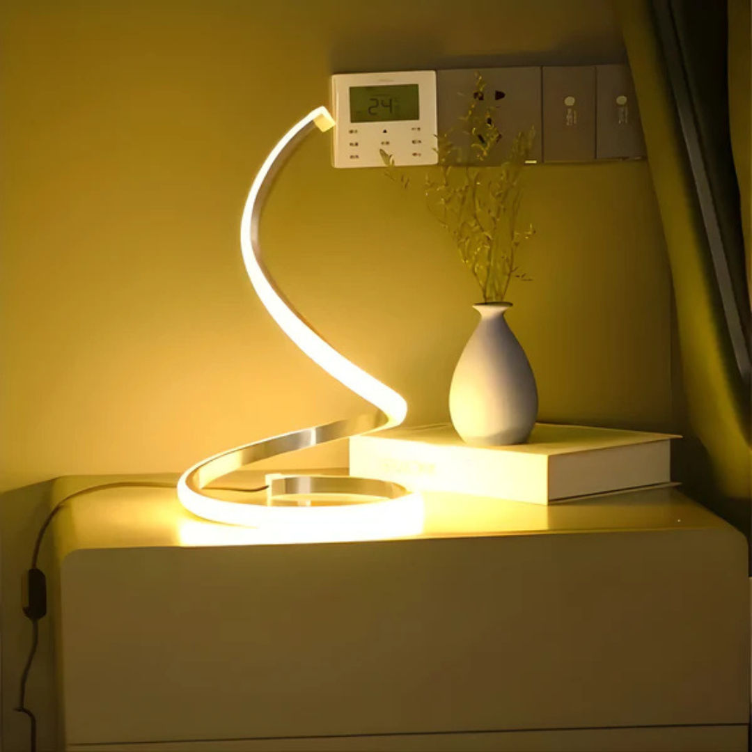 ElaraWave Ambient LED Table Lamp For Cozy Living Room Ambiance
