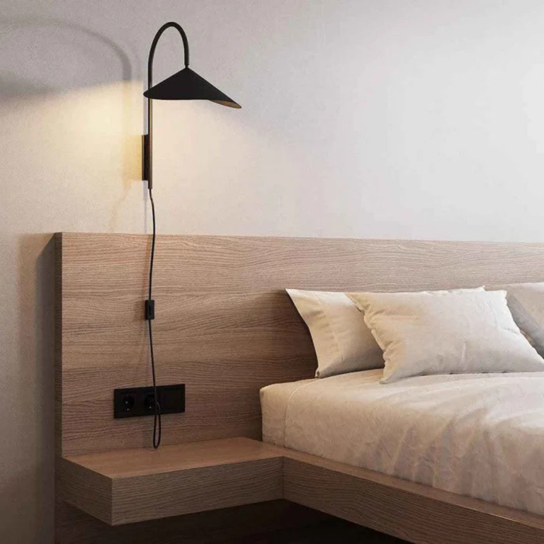 Quell Tilting Shade Wall Light For Bedroom And Living Room