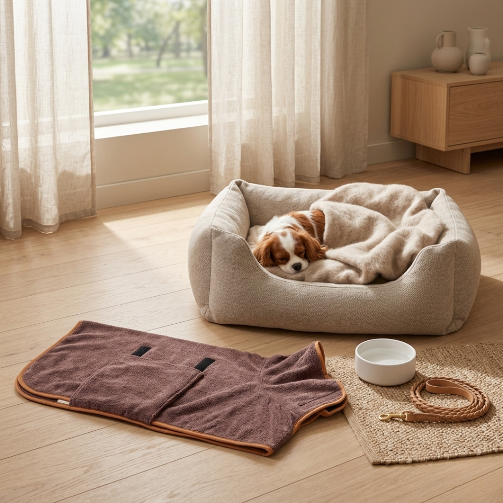 Dichtes Mikrofaser-Handtuch zum Trocknen von Hunden – schnelle Saugfähigkeit, hält warm, anpassbarer Verschluss