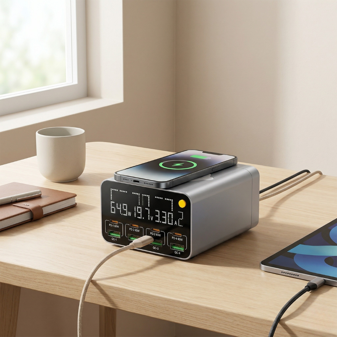 Multi-Port USB Charging Station — Power Delivery & Quick Charge 3.0