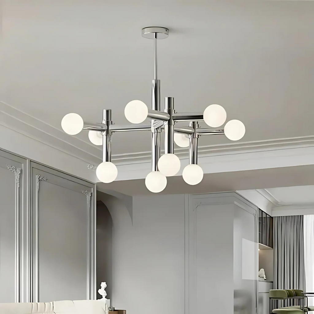 Luminra Nordic Glas-Globus Pendelleuchte für den Esstisch