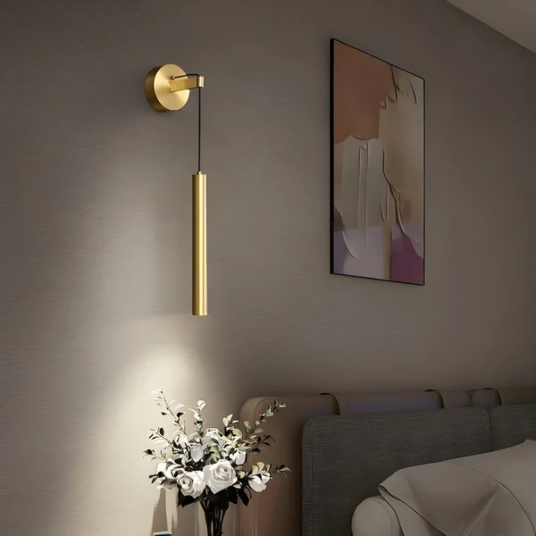 Nyra Copper Wall Light For Living Rooms By Deretia Minimalist Design