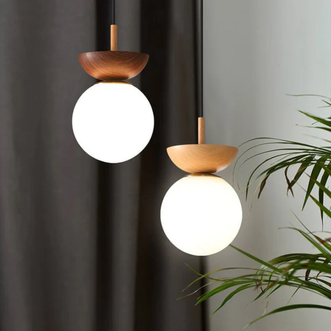 LyraLumen Japanese Style Dining Pendant Lamp With Three Separate Color Temperatures