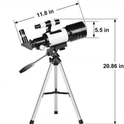 Moonwatcher tragbares Teleskop auf Stativ, 150-fache optische Vergrößerung