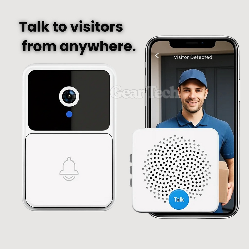 Bezdrátový videotelefon 1080p — širokoúhlý objektiv 166°, upozornění na pohyb, obousměrný zvuk