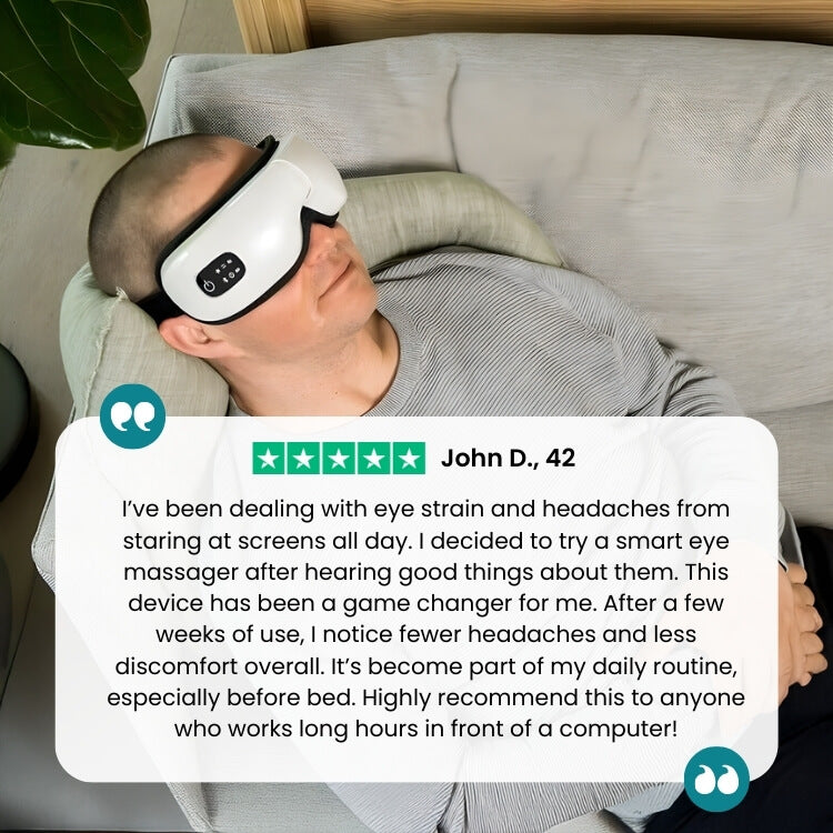 Masajeador ocular NovaPulse Pro con presión de aire y calor suave