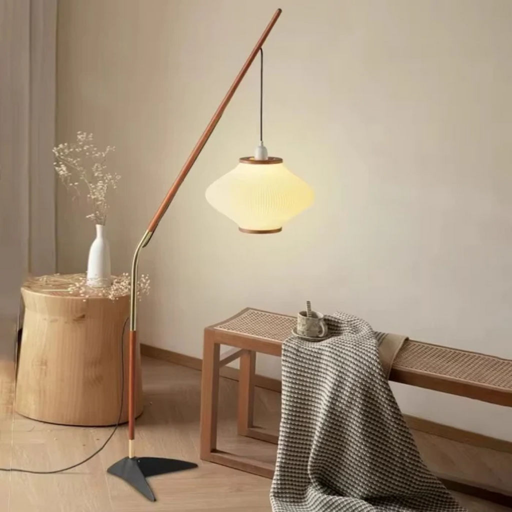 Draven Floor Lamp In Iron Finish With Medieval Charm For Warm Glow