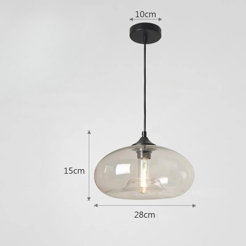 Azora Pendant Light With Glass In Retro Colorful Style For Living Spaces